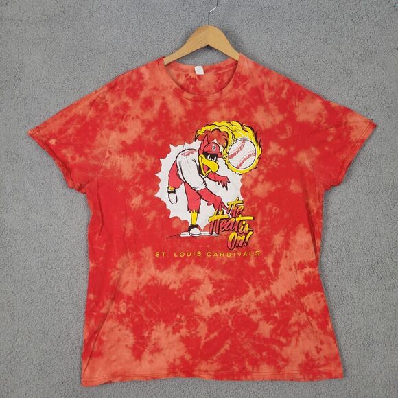 Fruit of the Loom Other - St Louis Cardinals Shirt Mens XL Fruit Of The Loom Fredbird Red Tie Dye MLB